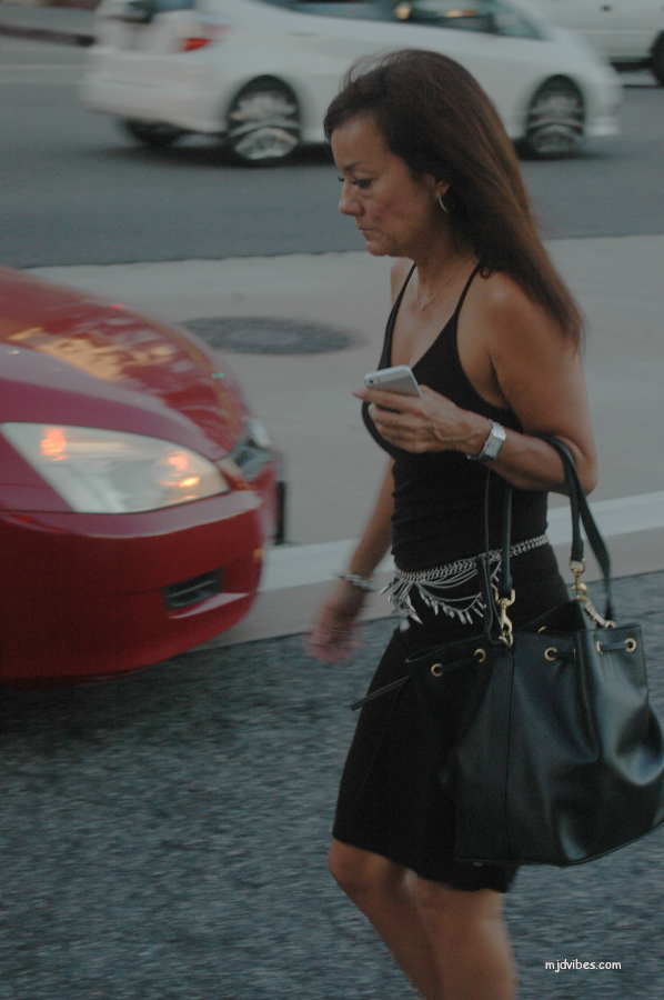 downtown LA, focusing on the people, vivid color photos, showing plave & people